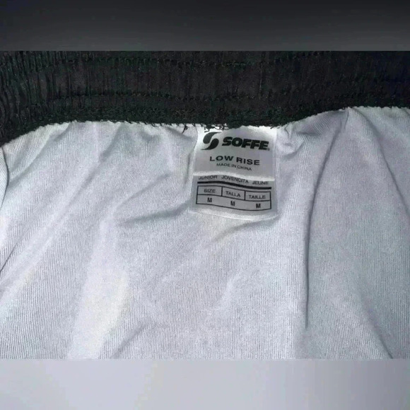 Soffe running shorts, black and white. Size medium. - Picture 3 of 4